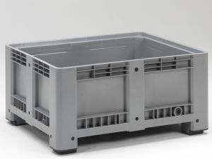 Palletbox op 4 poten, grijs (1200x1000x580 mm)