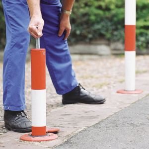 PARATlift verzinkbare paal uit staal (diameter 76mm)