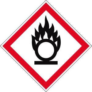 GHS-label 'Brandbevorderend' (PIC 1803)