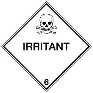 Pictogram voor zeetransport 'Irriterend' (IMDG 6C)