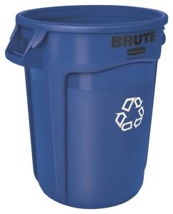 Rubbermaid ronde Brute Container, 121,1 liter (kunststof, blauw)