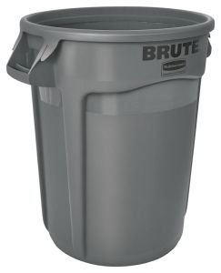Rubbermaid ronde Brute Container, 121,1 liter (kunststof, grijs)