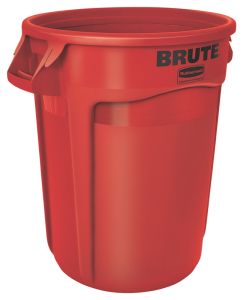 Rubbermaid ronde Brute Container, 121,1 liter (kunststof, rood)