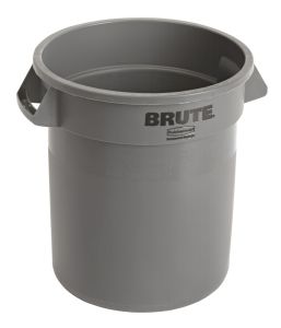 Rubbermaid ronde Brute Container, 37,9 liter (kunststof, grijs)