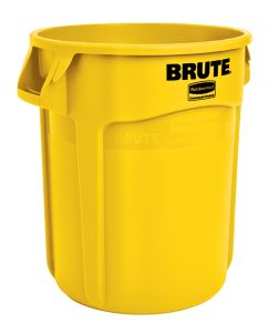 Rubbermaid ronde Brute Container, 75,7 liter (kunststof, geel)