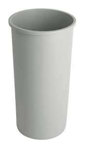 Rubbermaid Styleline container, ronde afvalbak, 83,3 liter (kunststof, grijs)
