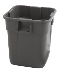 Rubbermaid vierkante Brute container, 151,4 liter (kunststof, grijs)