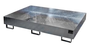 Verzinkte lekbak voor stelling 1750x1300x250 mm