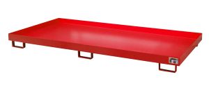 Lekbak voor stelling 2650x1300x206 mm-rood