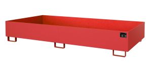 Lekbak voor stelling 2650x1300x300 mm-rood