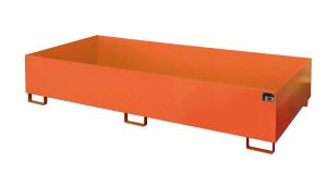 Lekbak voor stelling 2650x1300x435 mm-oranje