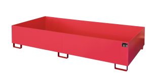 Lekbak voor stelling 2650x1300x435 mm-rood