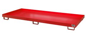 Lekbak voor stelling 3250x1300x192 mm-rood