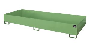 Lekbak voor stelling 3250x1300x264 mm-groen