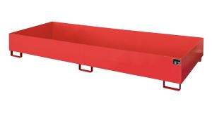 Lekbak voor stelling 3250x1300x264 mm-rood