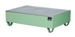 Opvangbak met verzinkt rooster 1200 x 800 x 360 mm-groen