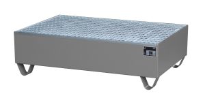 Opvangbak met verzinkt rooster 1200 x 800 x 360 mm-grijs