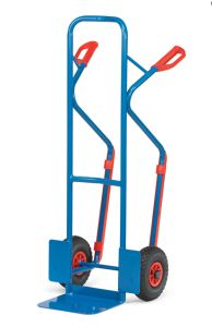 Stalen steekwagen B 1330 L met luchtbanden