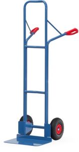 Stalen steekwagen, extra brede schep