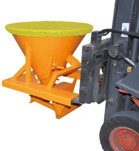 Strooiapparaat voor de heftruck