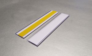 Zelfklevende etikethouder 38x200 mm, 50 stuks