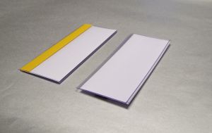 Zelfklevende etikethouder 80x200 mm, 50 stuks