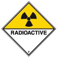 Vervoerspictogram 'Radioactief 7DA' (ADR 7DA)
