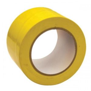 Vloertape 75 mm, geel